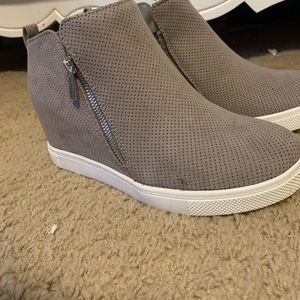 Torrid Grey Wedge Shoes